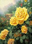 Yellow Roses in Garden, unknow artist
